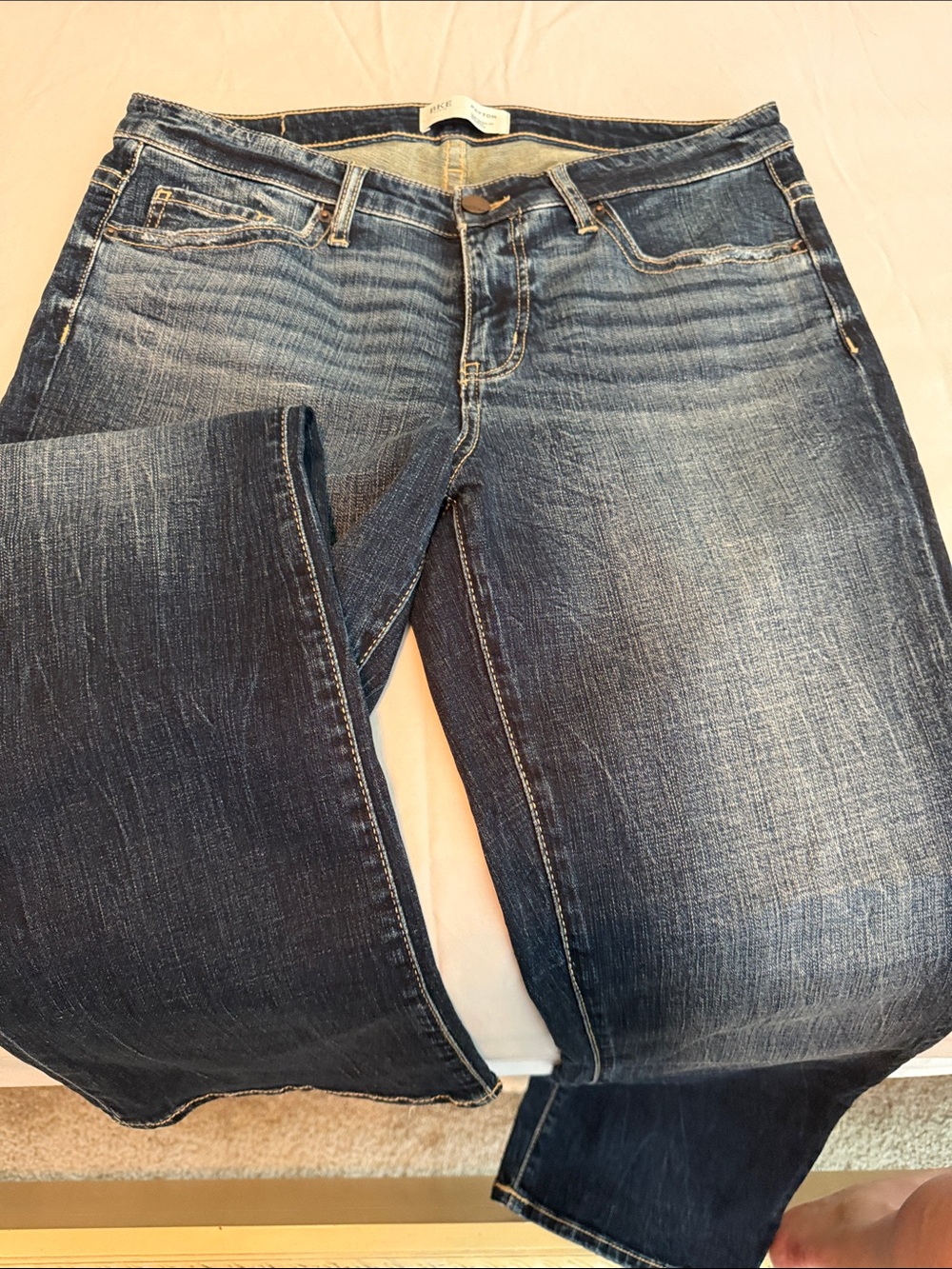 BKE womens Faded Blue Boot cut Jeans